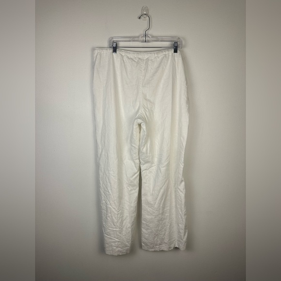 Hollister Linen Blend Pull On Baggy Wide Leg Beachy Coverup Pants Women’s Sz XL - Picture 4 of 7